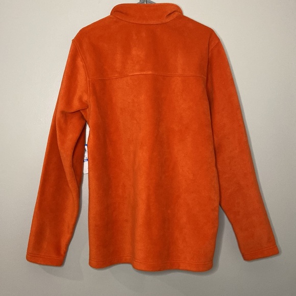 NEW! Columbia Men's Cliff Ridge EXS Half Zip Orange Fleece Pullover Size Large - Picture 4 of 4